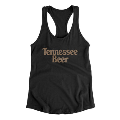 Tennessee Beer Women's Racerback Tank-Black-Allegiant Goods Co. Vintage Sports Apparel