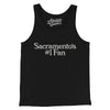 Sacramento's Number 1 Fan Men/Unisex Tank Top-Black-Allegiant Goods Co. Vintage Sports Apparel