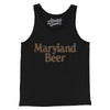 Maryland Beer Men/Unisex Tank Top-Black-Allegiant Goods Co. Vintage Sports Apparel