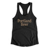 Portland Beer Women's Racerback Tank-Black-Allegiant Goods Co. Vintage Sports Apparel