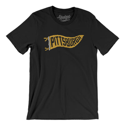 Pittsburgh Pennant Men/Unisex T-Shirt-Black-Allegiant Goods Co. Vintage Sports Apparel