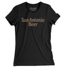 San Antonio Beer Women's T-Shirt-Black-Allegiant Goods Co. Vintage Sports Apparel