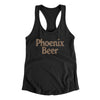 Phoenix Beer Women's Racerback Tank-Black-Allegiant Goods Co. Vintage Sports Apparel