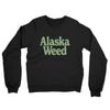 Alaska Weed Midweight French Terry Crewneck Sweatshirt-Black-Allegiant Goods Co. Vintage Sports Apparel