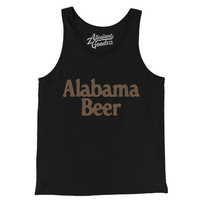 Alabama Beer Men/Unisex Tank Top-Black-Allegiant Goods Co. Vintage Sports Apparel