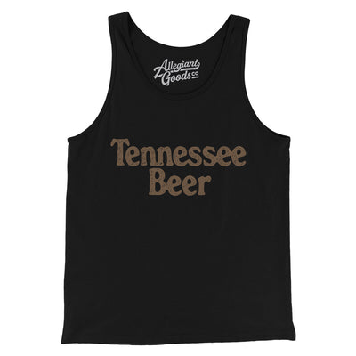 Tennessee Beer Men/Unisex Tank Top-Black-Allegiant Goods Co. Vintage Sports Apparel