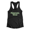 Minnesota Weed Women's Racerback Tank-Black-Allegiant Goods Co. Vintage Sports Apparel