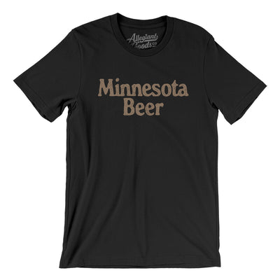 Minnesota Beer Men/Unisex T-Shirt-Black-Allegiant Goods Co. Vintage Sports Apparel