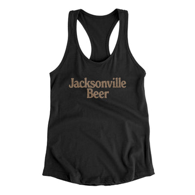 Jacksonville Beer Women's Racerback Tank-Black-Allegiant Goods Co. Vintage Sports Apparel