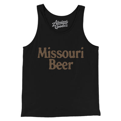 Missouri Beer Men/Unisex Tank Top-Black-Allegiant Goods Co. Vintage Sports Apparel