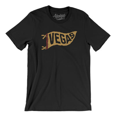 Vegas Pennant Men/Unisex T-Shirt-Black-Allegiant Goods Co. Vintage Sports Apparel