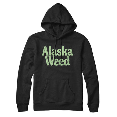 Alaska Weed Hoodie-Black-Allegiant Goods Co. Vintage Sports Apparel