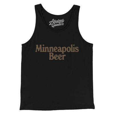 Minneapolis Beer Men/Unisex Tank Top-Black-Allegiant Goods Co. Vintage Sports Apparel