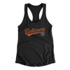 Baltimore Vintage Script Women's Racerback Tank-Black-Allegiant Goods Co. Vintage Sports Apparel