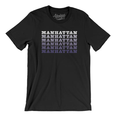 Manhattan Repeat Men/Unisex T-Shirt-Black-Allegiant Goods Co. Vintage Sports Apparel