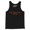 San Francisco's Number 1 Fan Men/Unisex Tank Top-Black-Allegiant Goods Co. Vintage Sports Apparel