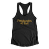 Pittsburgh's Number 1 Fan Women's Racerback Tank-Black-Allegiant Goods Co. Vintage Sports Apparel