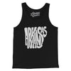 Arkansas State Shape Text Men/Unisex Tank Top-Black-Allegiant Goods Co. Vintage Sports Apparel