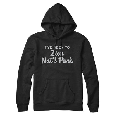 I've Been To Zion National Park Hoodie-Black-Allegiant Goods Co. Vintage Sports Apparel
