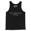 San Antonio's Number 1 Fan Men/Unisex Tank Top-Black-Allegiant Goods Co. Vintage Sports Apparel