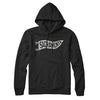 Sacramento Pennant Hoodie-Black-Allegiant Goods Co. Vintage Sports Apparel