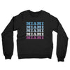 Miami Repeat Midweight French Terry Crewneck Sweatshirt-Black-Allegiant Goods Co. Vintage Sports Apparel