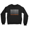 Baltimore Repeat Midweight French Terry Crewneck Sweatshirt-Black-Allegiant Goods Co. Vintage Sports Apparel