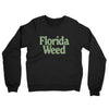 Florida Weed Midweight French Terry Crewneck Sweatshirt-Black-Allegiant Goods Co. Vintage Sports Apparel