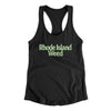 Rhode Island Weed Women's Racerback Tank-Black-Allegiant Goods Co. Vintage Sports Apparel