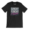 Sunday Funday Miami Men/Unisex T-Shirt-Black-Allegiant Goods Co. Vintage Sports Apparel