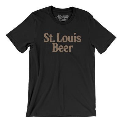 St. Louis Beer Men/Unisex T-Shirt-Black-Allegiant Goods Co. Vintage Sports Apparel