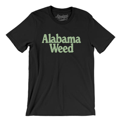 Alabama Weed Men/Unisex T-Shirt-Black-Allegiant Goods Co. Vintage Sports Apparel