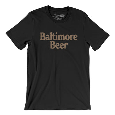 Baltimore Beer Men/Unisex T-Shirt-Black-Allegiant Goods Co. Vintage Sports Apparel