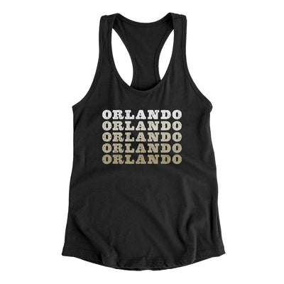 Orlando Repeat Women's Racerback Tank-Black-Allegiant Goods Co. Vintage Sports Apparel