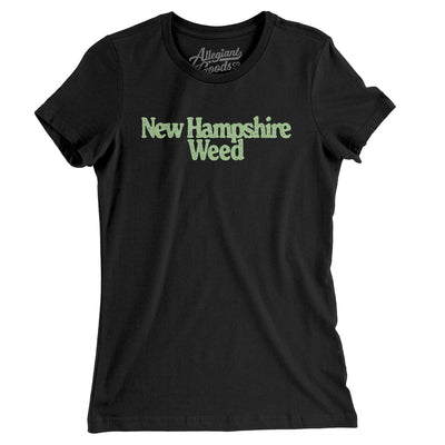 New Hampshire Weed Women's T-Shirt-Black-Allegiant Goods Co. Vintage Sports Apparel