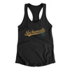 Jacksonville Vintage Script Women's Racerback Tank-Black-Allegiant Goods Co. Vintage Sports Apparel