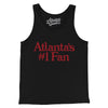 Atlanta's Number 1 Fan Men/Unisex Tank Top-Black-Allegiant Goods Co. Vintage Sports Apparel