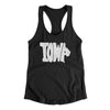 Iowa State Shape Text Women's Racerback Tank-Black-Allegiant Goods Co. Vintage Sports Apparel