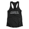 I've Been To Rhode Island Women's Racerback Tank-Black-Allegiant Goods Co. Vintage Sports Apparel