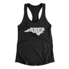 North Carolina State Shape Text Women's Racerback Tank-Black-Allegiant Goods Co. Vintage Sports Apparel