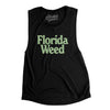 Florida Weed Women's Flowey Scoopneck Muscle Tank-Black-Allegiant Goods Co. Vintage Sports Apparel