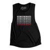 Cincinnati Repeat Women's Flowey Scoopneck Muscle Tank-Black-Allegiant Goods Co. Vintage Sports Apparel