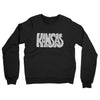 Kansas State Shape Text Midweight French Terry Crewneck Sweatshirt-Black-Allegiant Goods Co. Vintage Sports Apparel