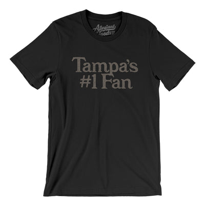 Tampa's Number 1 Fan Men/Unisex T-Shirt-Black-Allegiant Goods Co. Vintage Sports Apparel