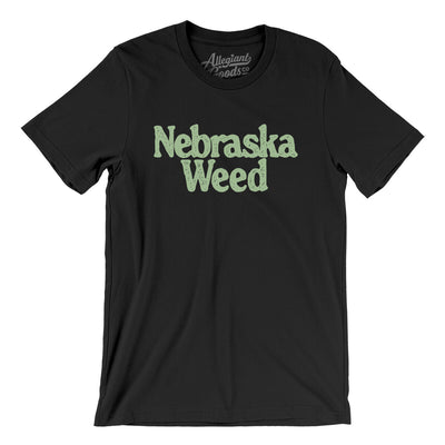 Nebraska Weed Men/Unisex T-Shirt-Black-Allegiant Goods Co. Vintage Sports Apparel