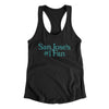 San Jose's Number 1 Fan Women's Racerback Tank-Black-Allegiant Goods Co. Vintage Sports Apparel