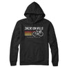 Jacksonville Cycling Hoodie-Black-Allegiant Goods Co. Vintage Sports Apparel