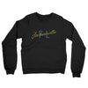 Jacksonville Fl Overprinted Midweight French Terry Crewneck Sweatshirt-Black-Allegiant Goods Co. Vintage Sports Apparel