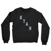 Utah Hockey Jersey Midweight French Terry Crewneck Sweatshirt-Black-Allegiant Goods Co. Vintage Sports Apparel