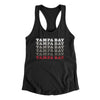 Tampa Bay Repeat Women's Racerback Tank-Black-Allegiant Goods Co. Vintage Sports Apparel